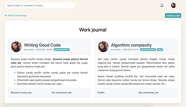 work journal in Rbean